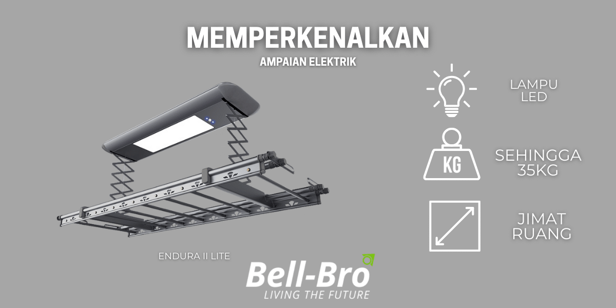 Endura II Lite (1200 x 628 px) Ampaian baju pintar musim hujan Bellbro Endura II Lite untuk kondo